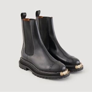 Sandro Black Ankle Boots